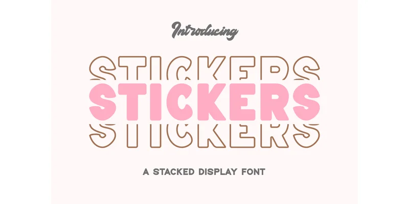 Stickers Font by Letterayu — Display Font