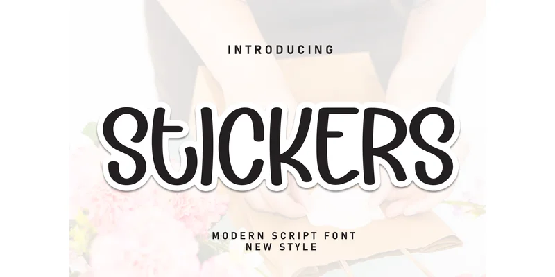 Stickers Font by Strongkeng Old — Sans Serif Font