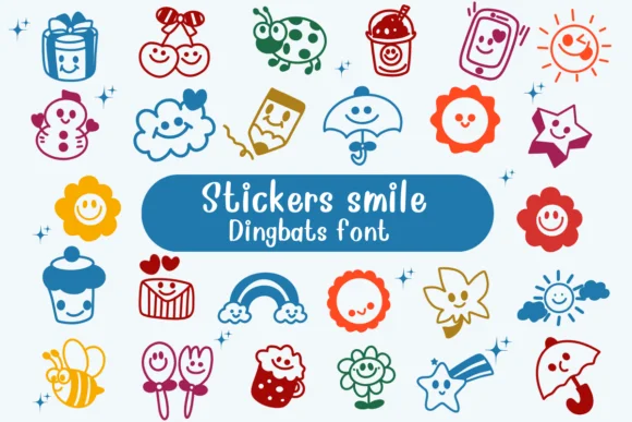 Stickers Smile by Nongyao — Dingbats Font