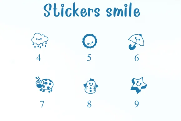 Stickers Smile by Nongyao — Dingbats Font — thumbnail 4