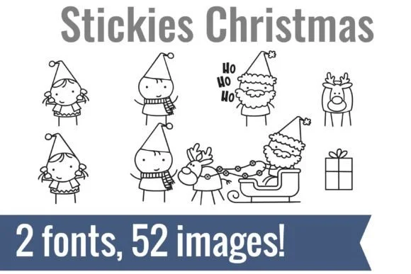 Stickies Christmas Dingbats by Illustration Ink — Dingbats Font