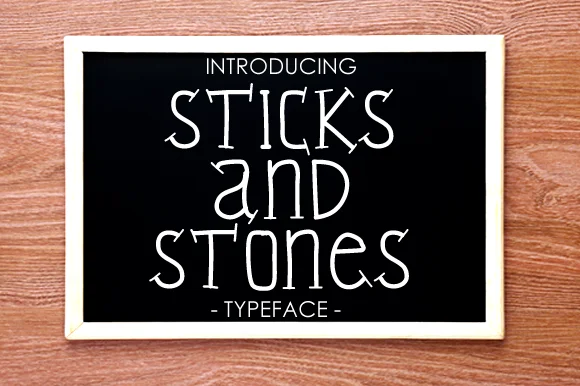Sticks and Stones by yh.seaofknowledge — Slab Serif Font