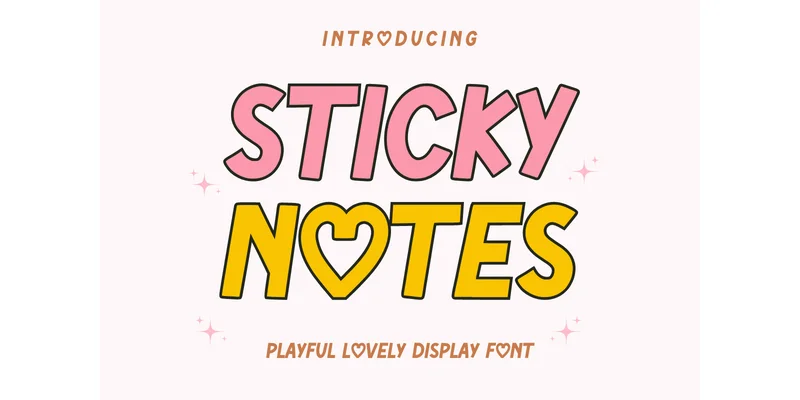 Sticky Notes Font by SiapGraph — Display Font