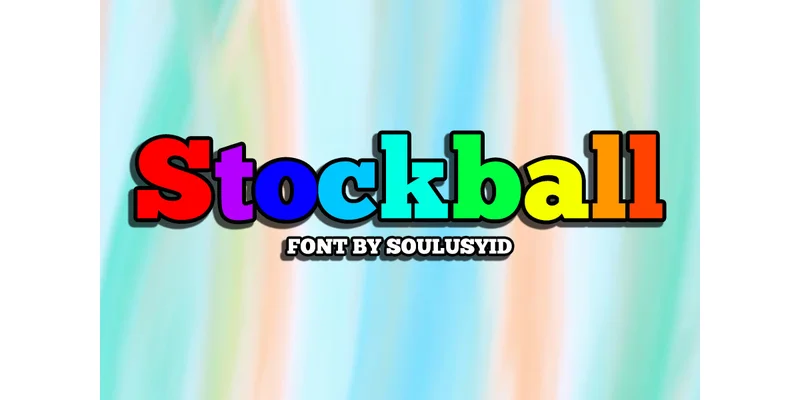 Stockball Font by SoulusYid — Display Font