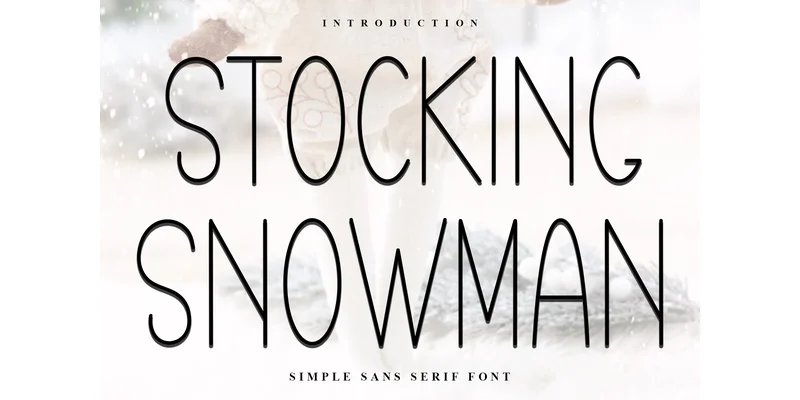 Stocking Snowman Font by Inermedia STUDIO — Sans Serif Font
