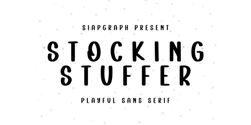 Stocking Stuffer Font by SiapGraph — Sans Serif Font