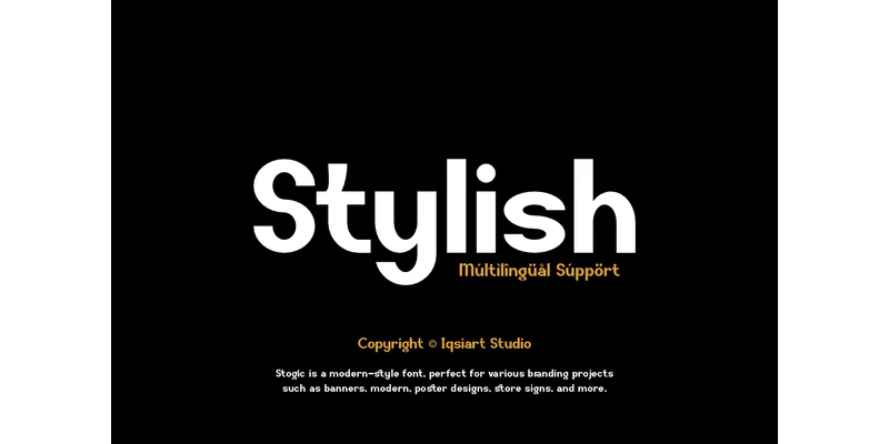 Stogic Font by IqsiartStudio — Sans Serif Font — thumbnail 2
