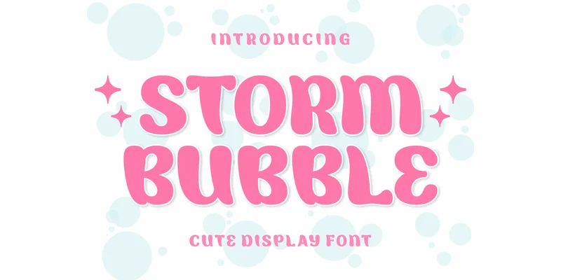 Storm Bubble Font by Anto (7NTypes) — Display Font