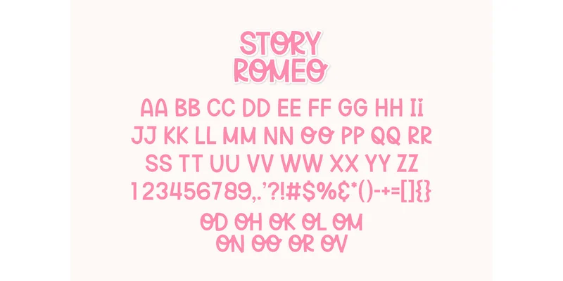 Story Romeo Font by Jasa (7NTypes) — Display Font — thumbnail 5