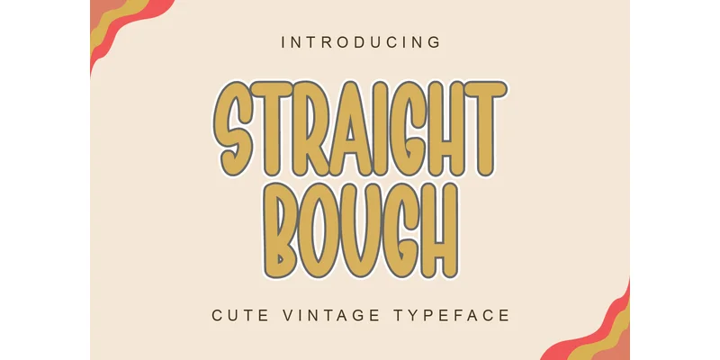 Straight Bough Font by Letterayu — Sans Serif Font