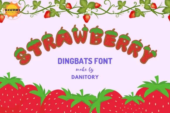 Strawberry by danita.kukkai — Dingbats Font