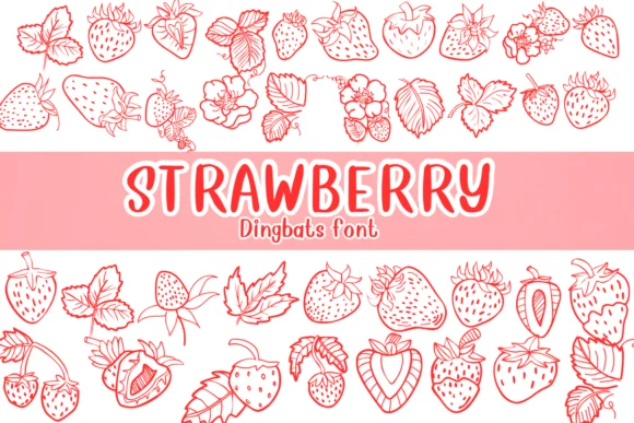 Strawberry by Nongyao — Dingbats Font