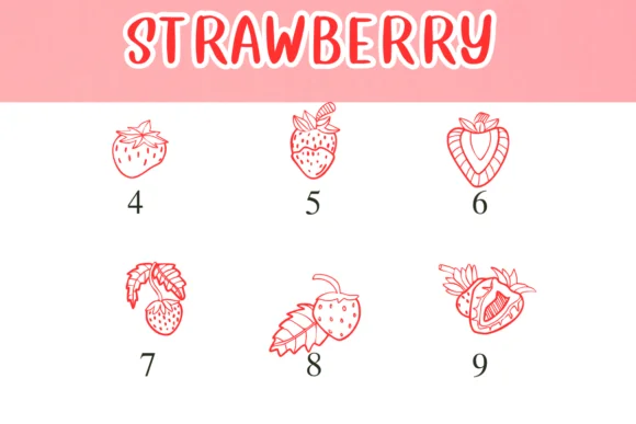 Strawberry by Nongyao — Dingbats Font — thumbnail 4