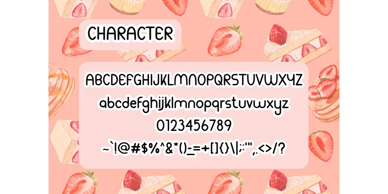 Strawberry Cheesecake Font by CraftedType Studio — Sans Serif Font — thumbnail 3