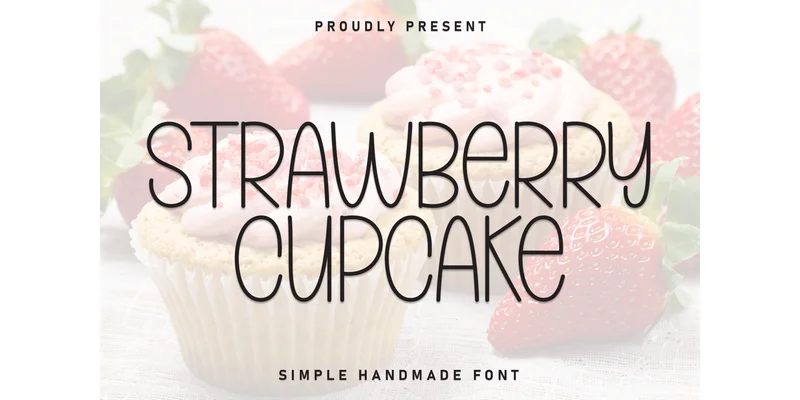 Strawberry Cupcake Font by Robbots stores — Display Font