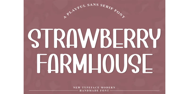 Strawberry Farmhouse Font by PiPi Creative — Display Font