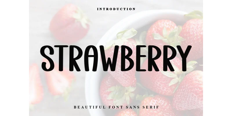Strawberry Font by FreshTypeINK — Display Font