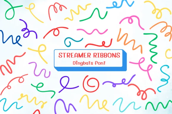 Streamer Ribbons by Ketsarin — Dingbats Font