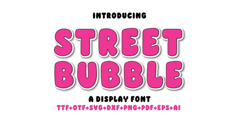Street Bubble Font by ML Design — Display Font