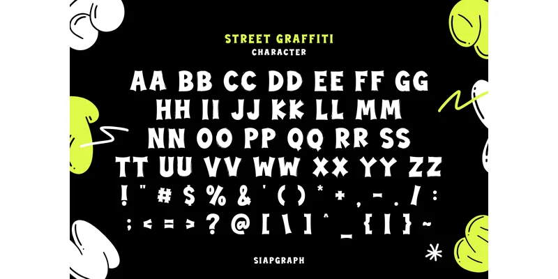 Street Graffiti Font by SiapGraph — Display Font — thumbnail 2