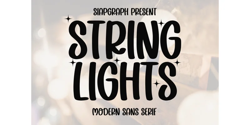 String Lights Font by SiapGraph — Sans Serif Font