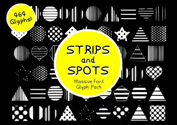 Strips & Spots by GraphicsBam Fonts — Dingbats Font