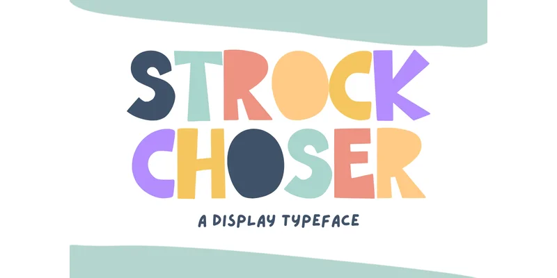 Strock Choser Font by Minimalist Eyes — Display Font