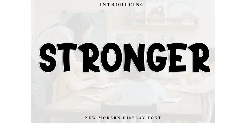 Stronger Font by PiPi Creative — Display Font