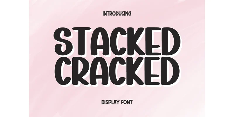 Stucked Cracked Font by Minimalist Eyes — Display Font