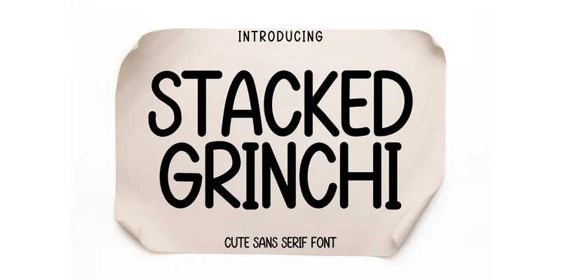 Stucked Grinchi Font by Minimalist Eyes — Sans Serif Font