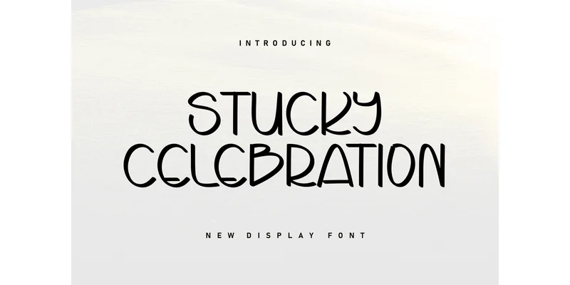 Stucky Celebration Font by ArtLine Design — Display Font