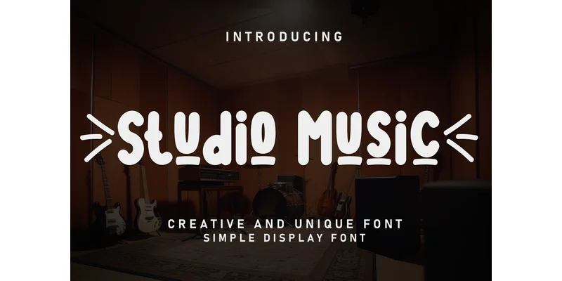 Studio Music Font by william jhordy — Display Font