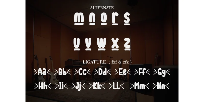 Studio Music Font by william jhordy — Display Font — thumbnail 8
