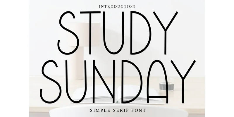 Study Sunday Font by FreshTypeINK — Sans Serif Font