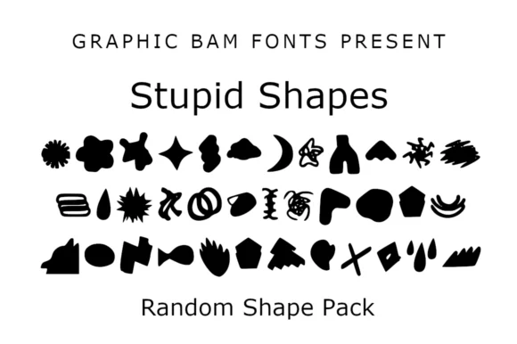 Stupid Shapes by GraphicsBam Fonts — Dingbats Font