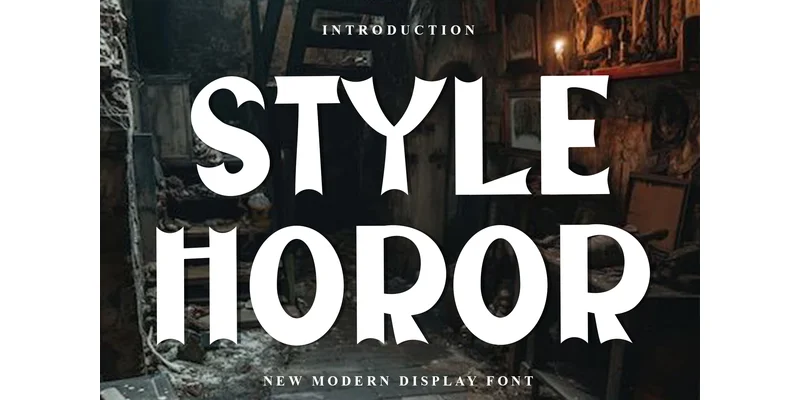 Style Horor Font by PiPi Creative — Display Font