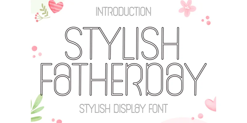Stylish Fatherday Font by PiPi Creative — Sans Serif Font