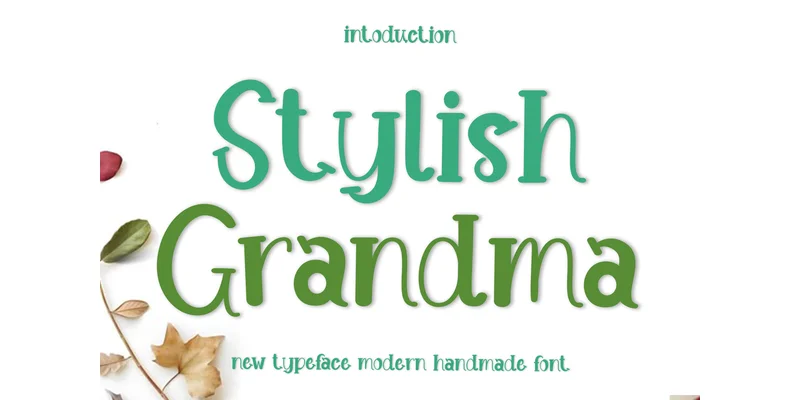 Stylish Grandma Font by PiPi Creative — Display Font