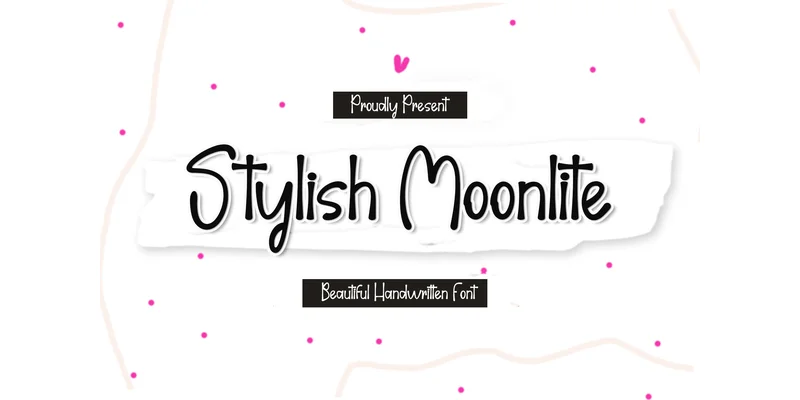 Stylish Moonlite Font by PiPi Creative — Display Font
