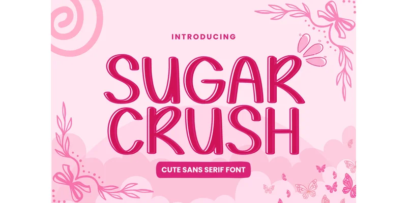 Sugar Crush Font by Letterayu — Sans Serif Font