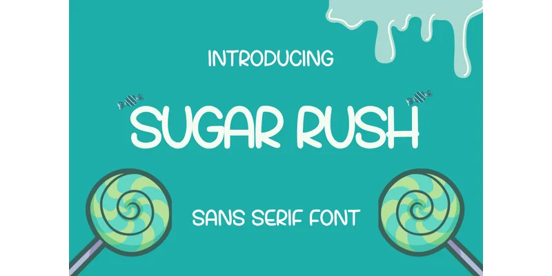 Sugar Rush Font by CraftedType Studio — Sans Serif Font