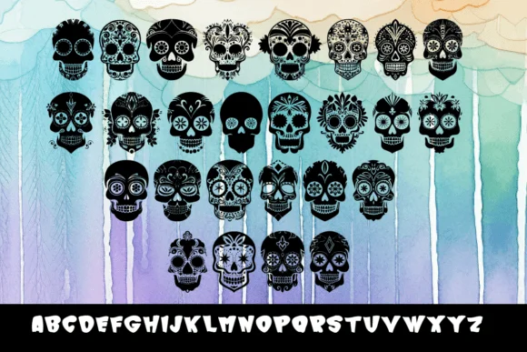 Sugar Skull by MOMAT THIRTYONE — Dingbats Font — thumbnail 2