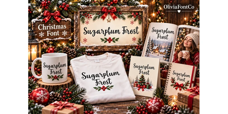 Sugarplum Frost Font by OliviaFontCo — Display Font — thumbnail 2