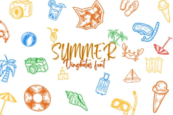 Summer by Suphitchaya — Dingbats Font