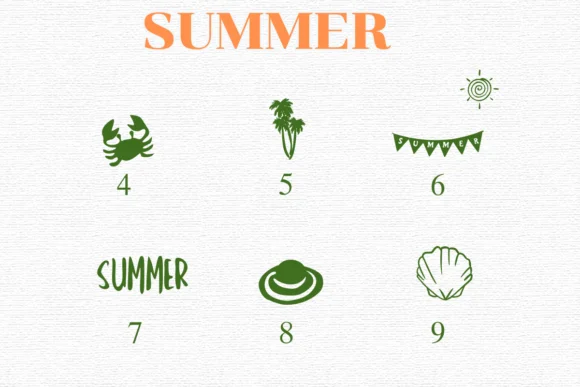 Summer by Nongyao — Dingbats Font — thumbnail 4