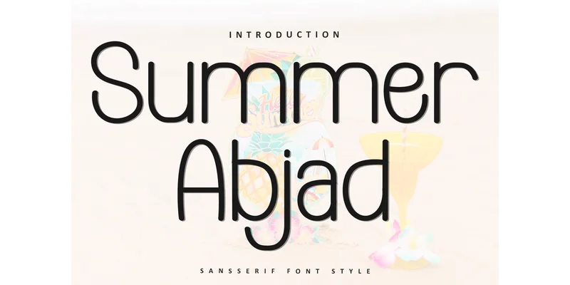 Summer Abjad Font by Inermedia STUDIO — Sans Serif Font
