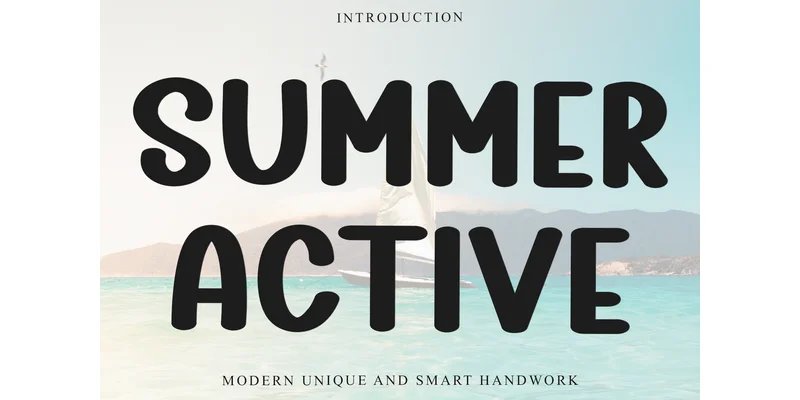 Summer Active Font by PiPi Creative — Display Font