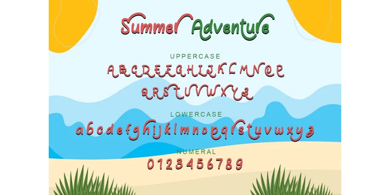 Summer Adventure Font by yogaletter6 — Display Font — thumbnail 5