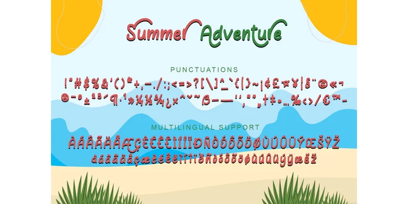 Summer Adventure Font by yogaletter6 — Display Font — thumbnail 6