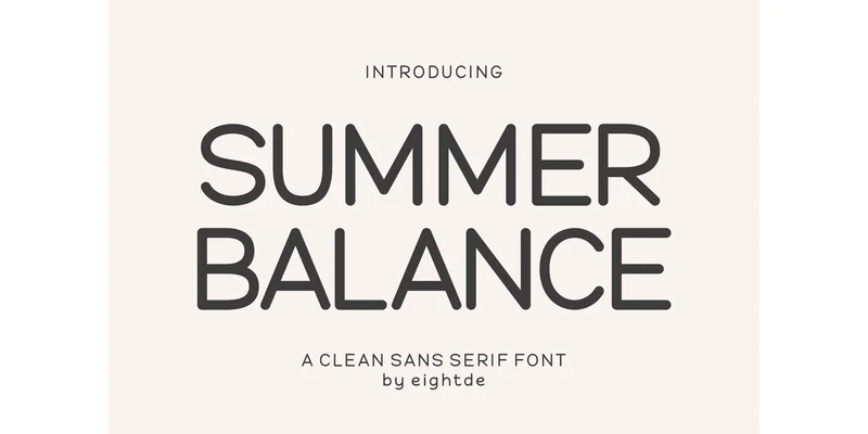 Summer Balance Font by Eightde — Sans Serif Font